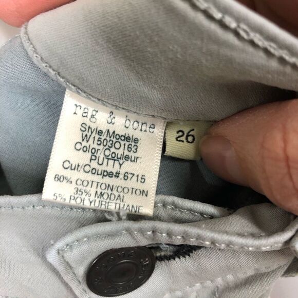 Rag & BONE Putty Skinny Jean Sz 26 - Picture 8 of 8